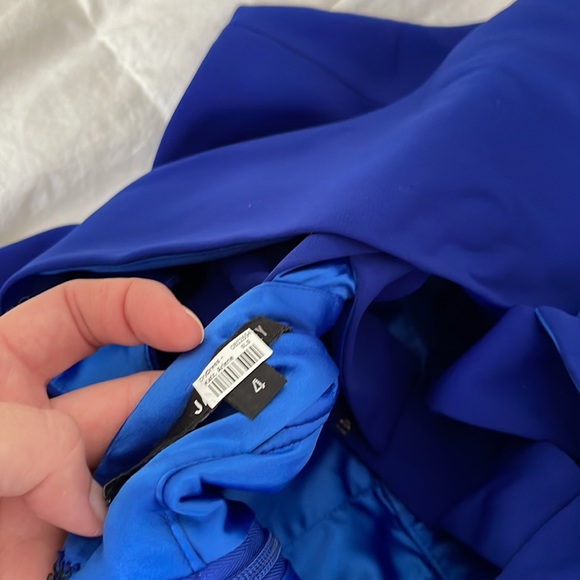 Like new condition Jay Godfrey Blue Strapless Pop Over Jumpsuit size 4 - Picture 6 of 6